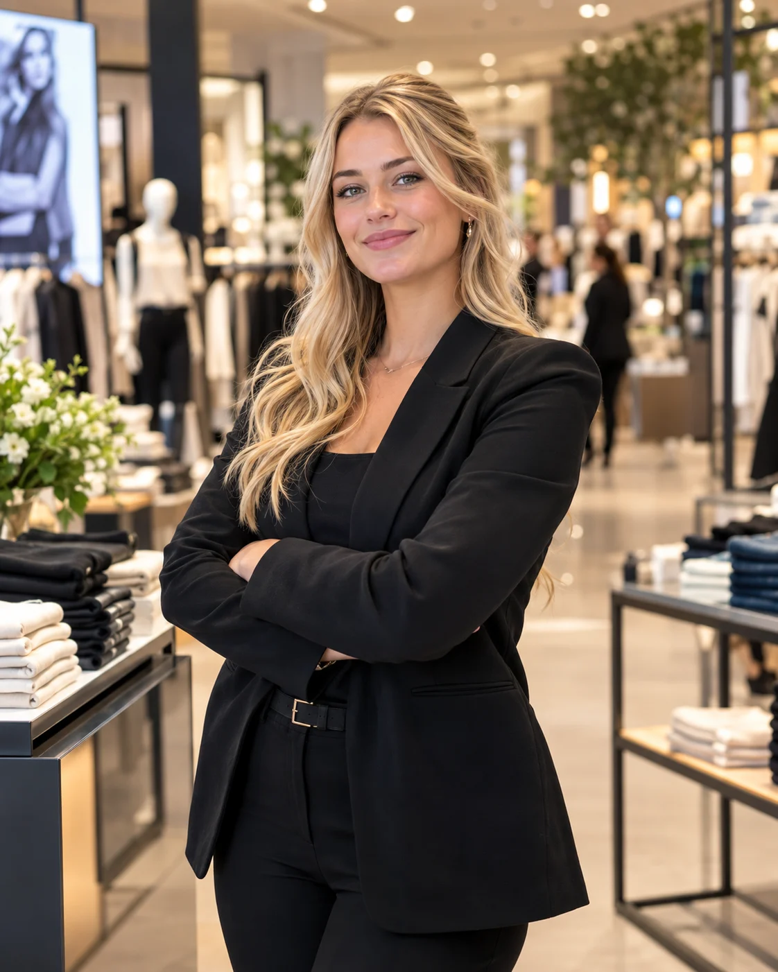 Responsable de magasin dans son espace de vente
